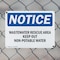 Signmission Wastewater Reuse Area Keep Out Non-Potable Water OSHA Notice Sign, Plastic, 10in W x 7in L, 2PK OS-2PACK-NS-P-710-L-18960 - alternate 6